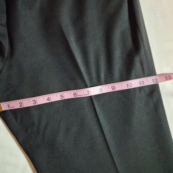 Talbots Windsor Italian Flannel Black Trousers Size 14P Petites - Picture 5 of 10